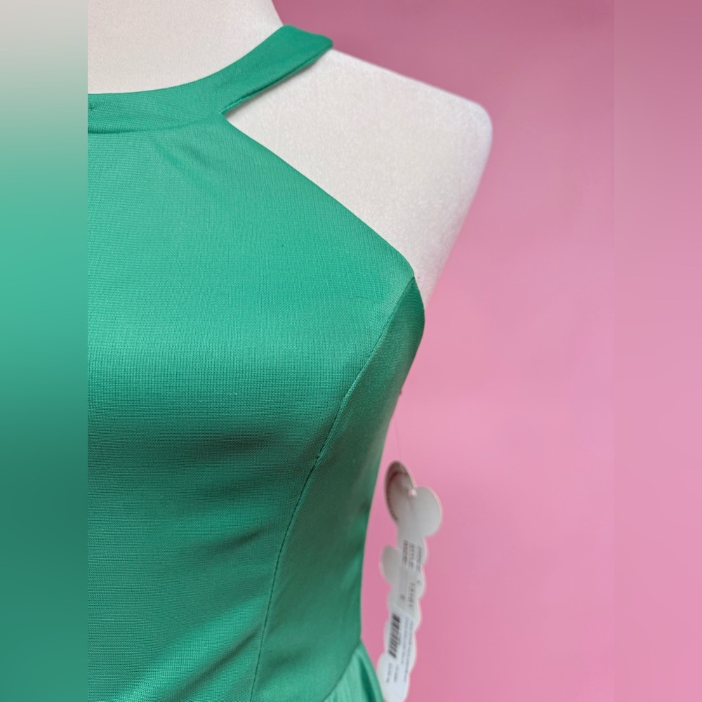 Josh &Jazz Emerald Green Halter Dress - Picture 3 of 10